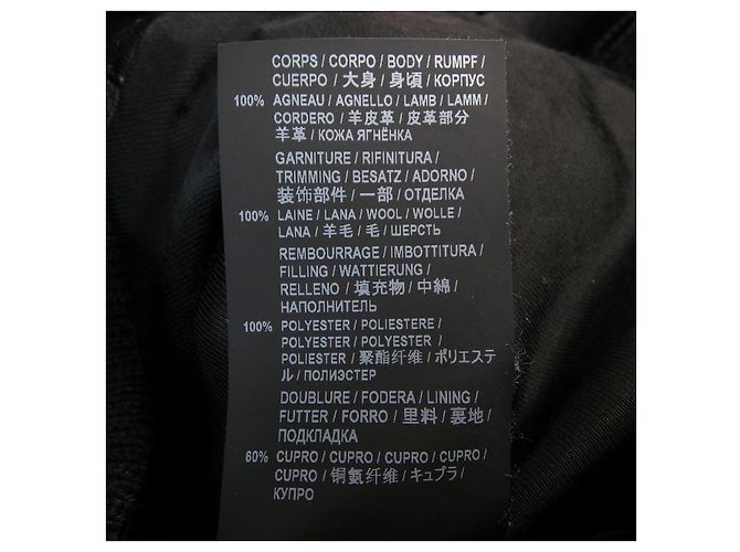 Yves Saint Laurent Lederjacke Saint Laurent 607790 YC2OC Schwarz - Ansicht 3