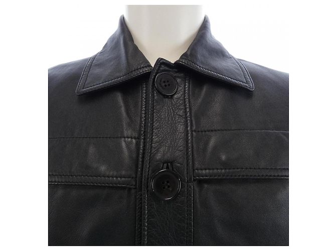 Yves Saint Laurent Lederjacke Saint Laurent 607790 YC2OC Schwarz - Ansicht 6