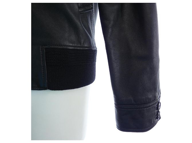 Yves Saint Laurent Lederjacke Saint Laurent 607790 YC2OC Schwarz - Ansicht 7