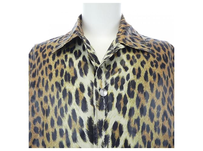 Céline Blouson de cuero CELINE Castaño - vista 5