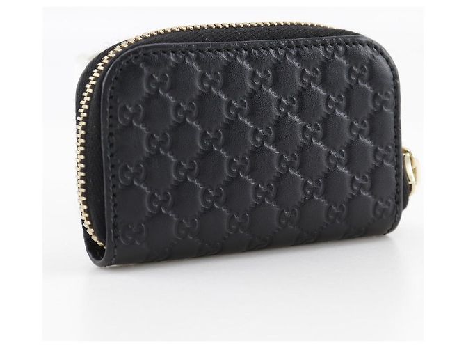 Monedero de piel GG Micro Shima Gucci Negro - vista 3