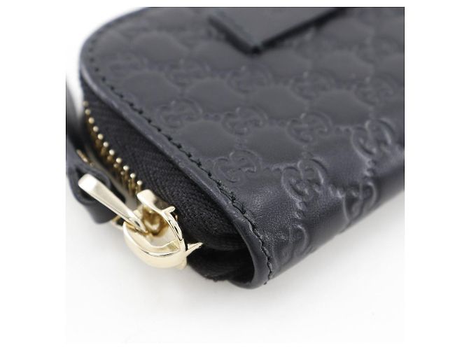 Monedero de piel GG Micro Shima Gucci Negro - vista 4