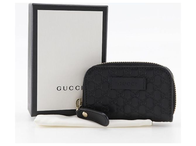 Monedero de piel GG Micro Shima Gucci Negro - vista 9