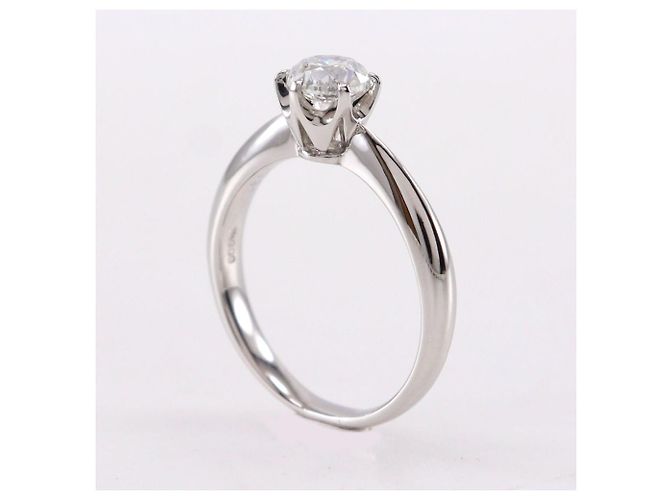 Autre Marque Pt900 Platin Diamantring Silber - Ansicht 3