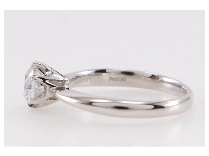 Autre Marque Pt900 Platin Diamantring Silber - Ansicht 4