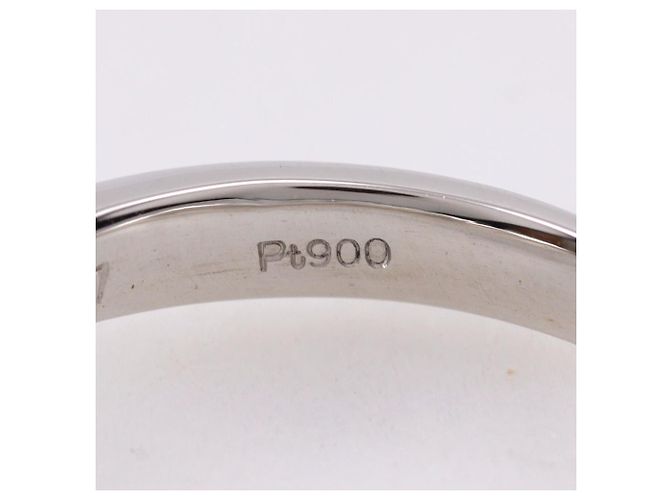Autre Marque Pt900 Platin Diamantring Silber - Ansicht 7