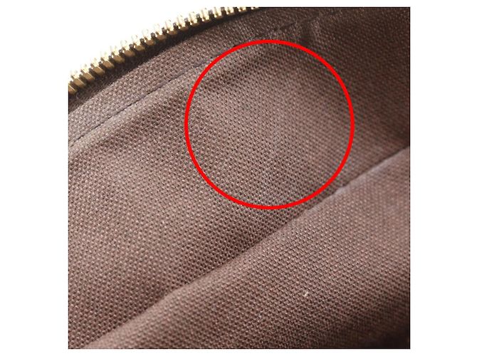 Borsa a tracolla Louis Vuitton Naviglio in tela Damier Marrone - vista 13