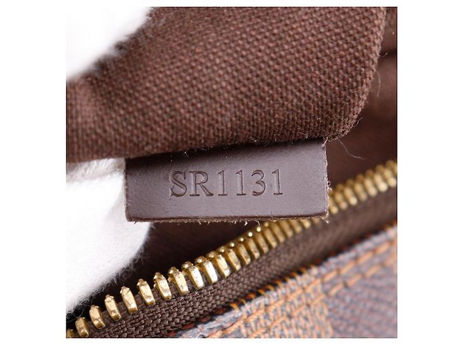 Borsa a tracolla Louis Vuitton Naviglio in tela Damier Marrone - vista 16