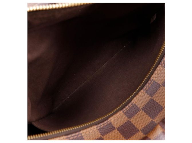 Borsa a tracolla Louis Vuitton Naviglio in tela Damier Marrone - vista 6