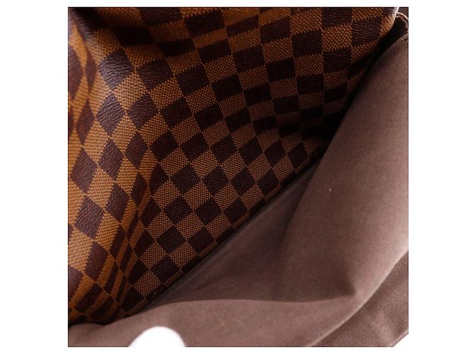 Borsa a tracolla Louis Vuitton Naviglio in tela Damier Marrone - vista 7