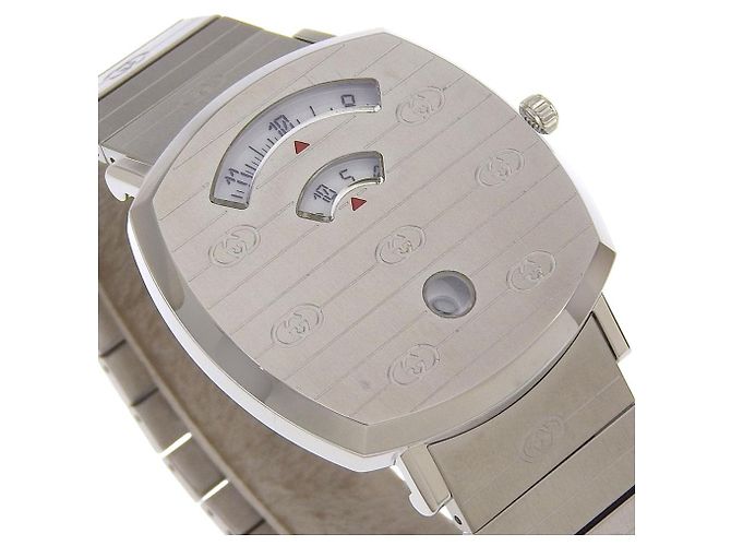 Reloj Gucci Grip en acero inoxidable Plata - vista 3