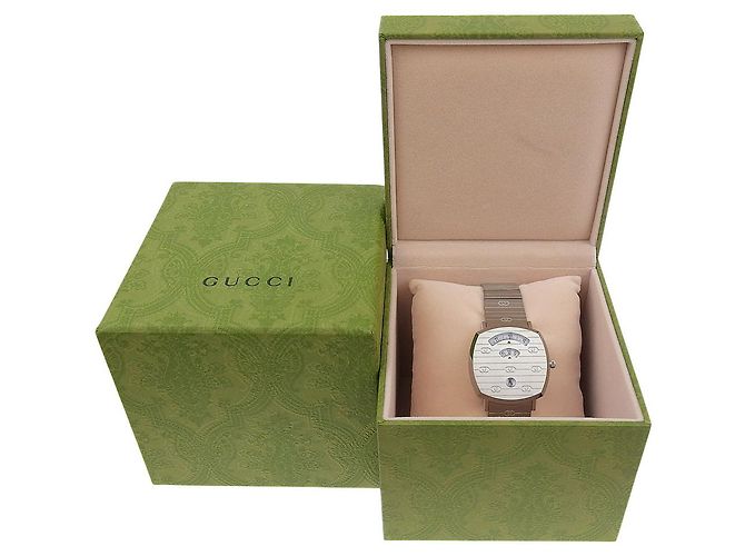 Reloj Gucci Grip en acero inoxidable Plata - vista 8