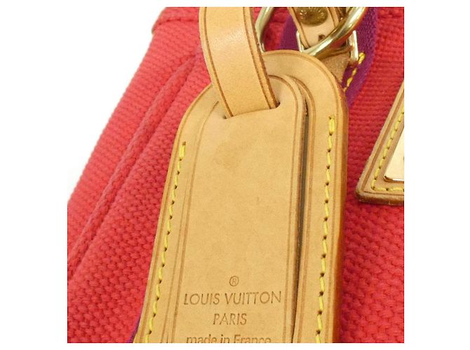 Borsa Tote in tela Antigua Louis Vuitton Rosso - vista 5