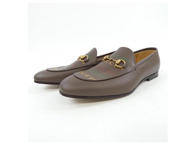 Tênis de couro Gucci Marrom - vista 3