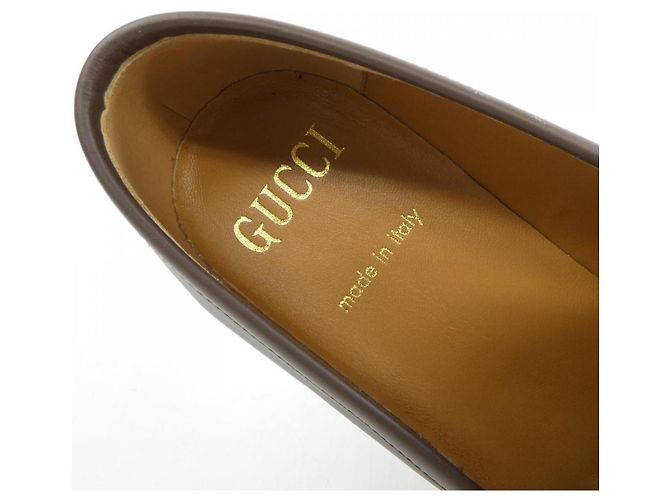 Tênis de couro Gucci Marrom - vista 6