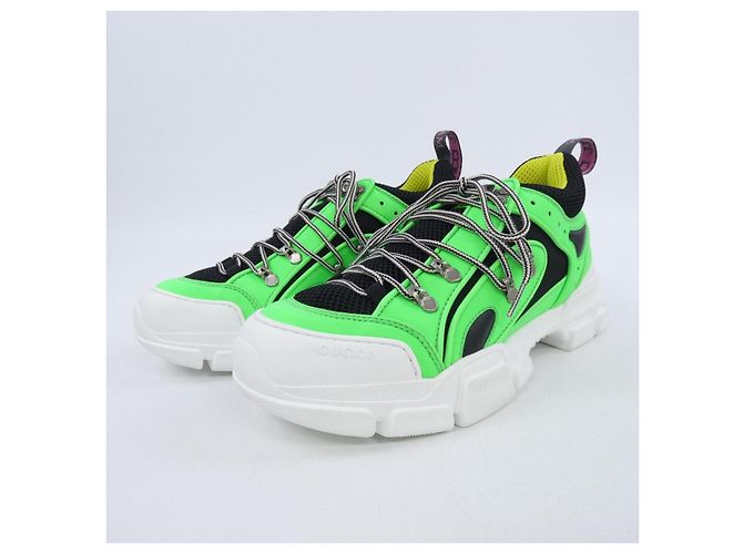 Sneakers Gucci Nero Verde - vista 3