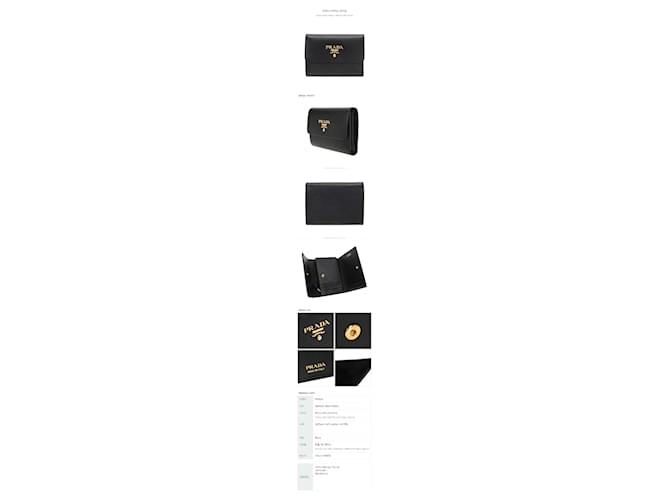 Prada Cartera Saffiano Negro - vista 13