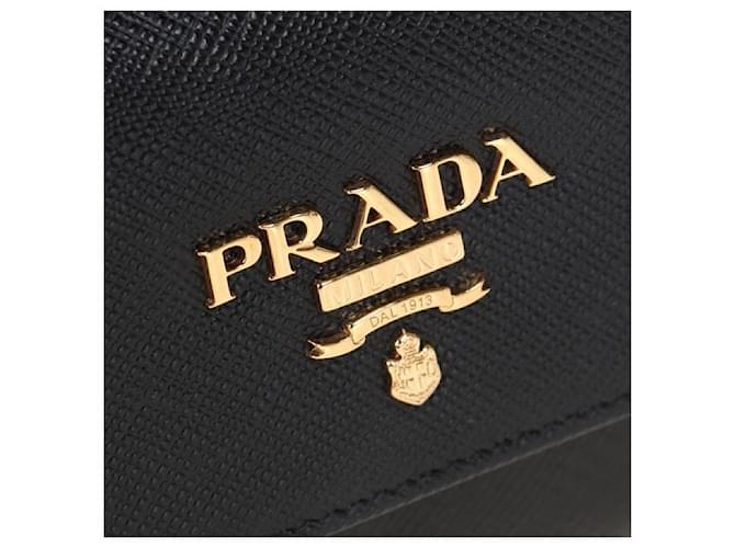 Prada Cartera Saffiano Negro - vista 6