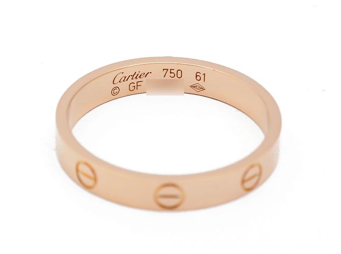 Cartier Love Ring Small Model Size Pink Gold - view 10