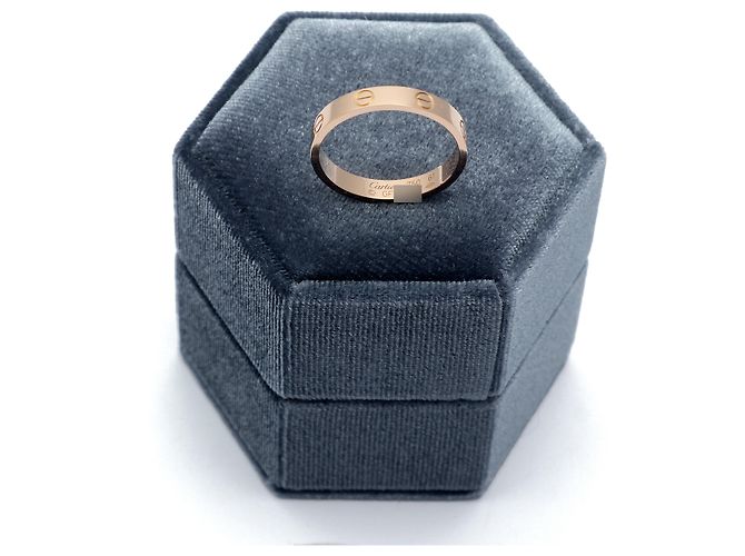 Cartier Love Ring Small Model Size Pink Gold - view 11