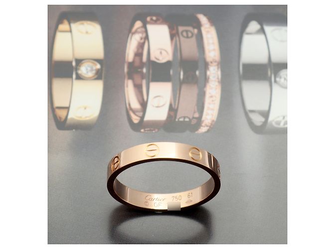 Cartier Love Ring Small Model Size Pink Gold - view 2