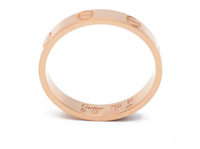 Cartier Love Ring Small Model Size Pink Gold - view 3