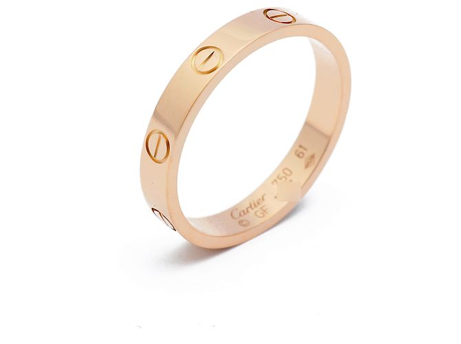 Cartier Love Ring Small Model Size Pink Gold - view 4