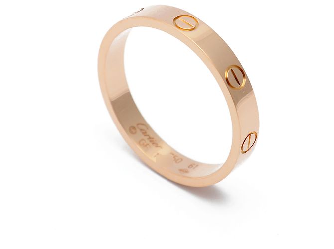 Cartier Love Ring Small Model Size Pink Gold - view 5