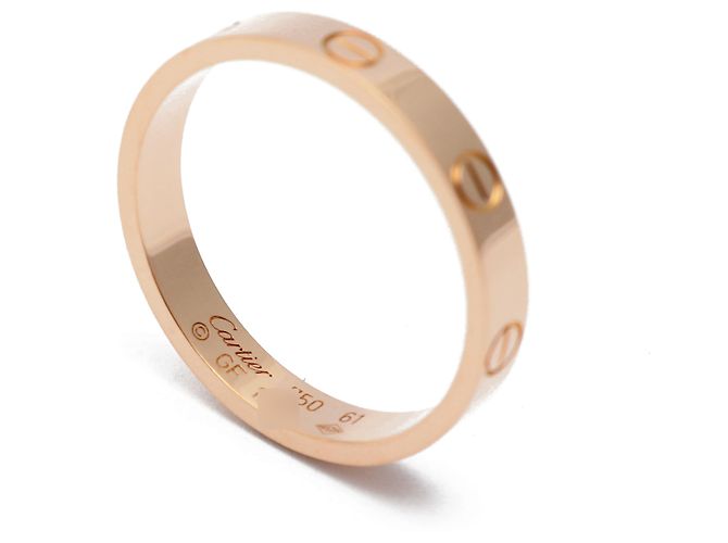 Cartier Love Ring Small Model Size Pink Gold - view 6