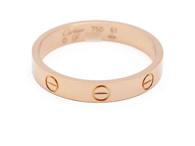 Cartier Love Ring Small Model Size Pink Gold - view 9