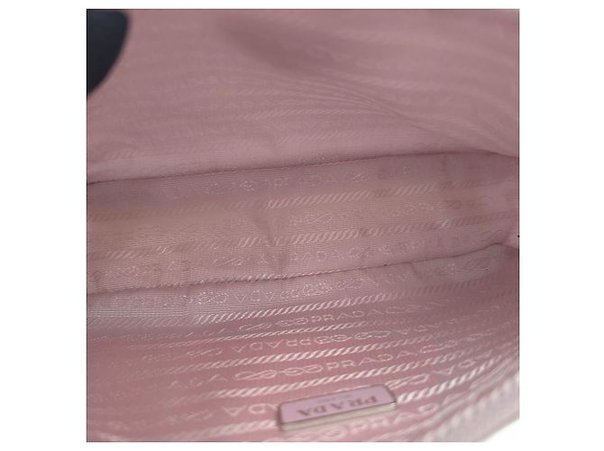 Prada Mini borsa Hobo in nylon Re-Edition Rosa - vista 14