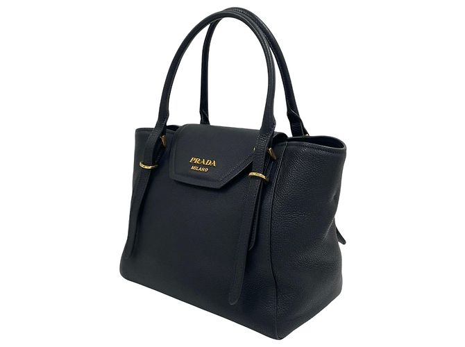 Prada Borsa Tote e Borsa a Spalla Bitelogrein Flap Nero - vista 3