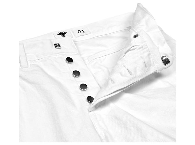 Dior Pantalones vaqueros boyfriend para mujer Blanco - vista 4