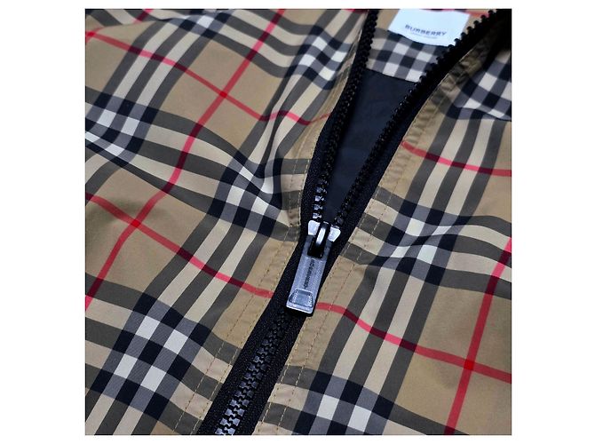 Burberry Giacca a vento Nova Check Marrone - vista 3