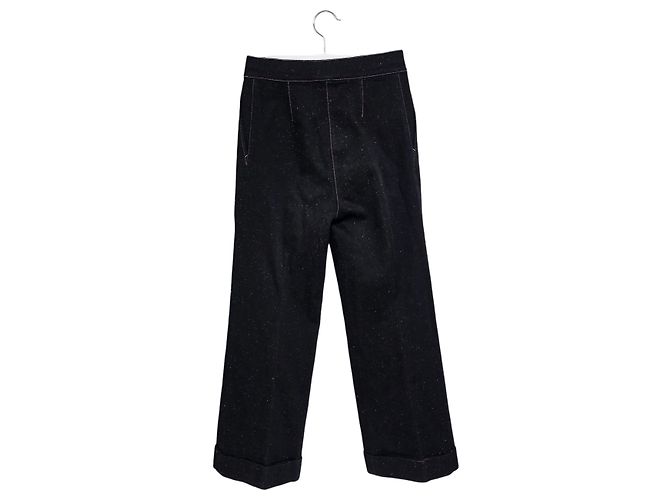 Chanel Pantalones con costuras para mujer Negro - vista 2