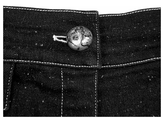 Chanel Pantalones con costuras para mujer Negro - vista 4