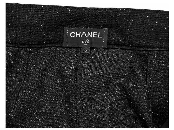 Chanel Pantalones con costuras para mujer Negro - vista 7