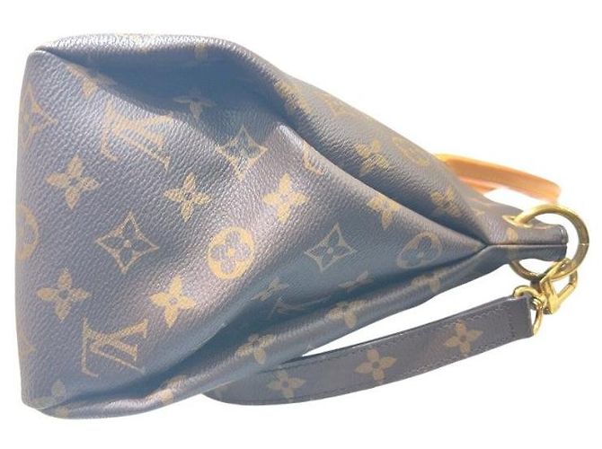 Louis Vuitton Borsa Tote Palace MM Shoulder Bag Marrone Lime Giallo - vista 7