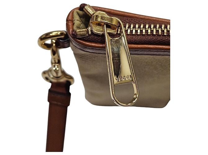 Gucci Vintage Canvas Clutch Braun - Ansicht 10