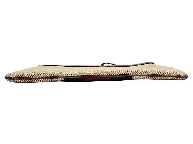 Gucci Vintage Canvas Clutch Braun - Ansicht 4