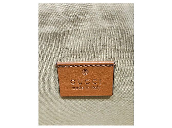 Gucci Vintage Canvas Clutch Braun - Ansicht 8