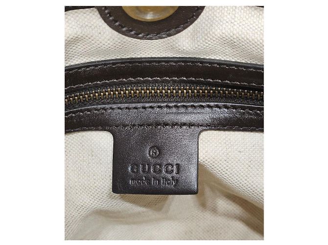 Gucci Borsa tote in jacquard GG Marrone - vista 10