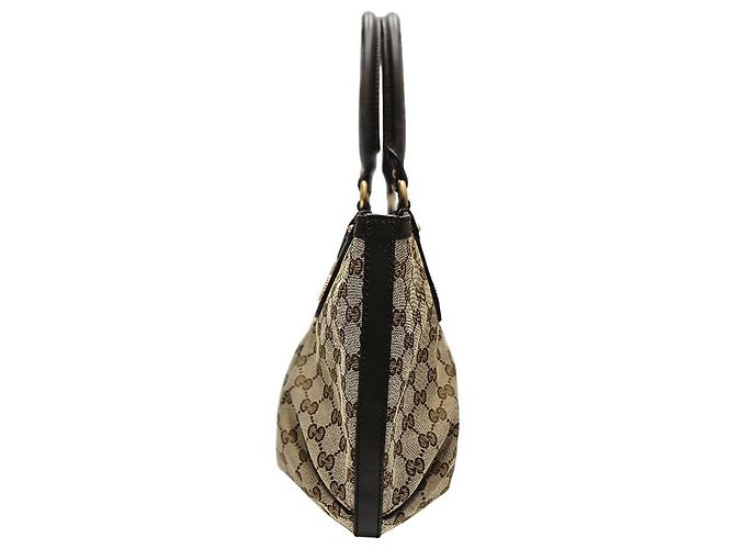 Gucci Borsa tote in jacquard GG Marrone - vista 3