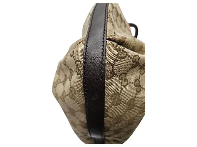 Gucci Borsa tote in jacquard GG Marrone - vista 5