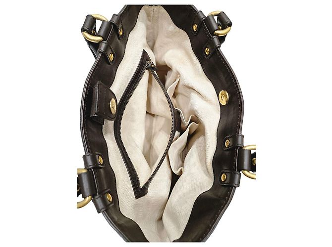Gucci Borsa tote in jacquard GG Marrone - vista 9