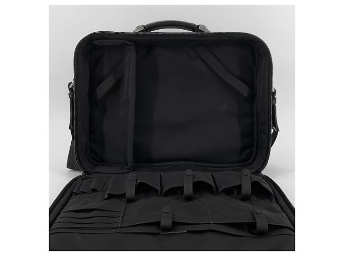Prada Valigetta e Tote Bag in Re-Nylon con Logo Triangolare, Borsa a Spalla Nero - vista 7