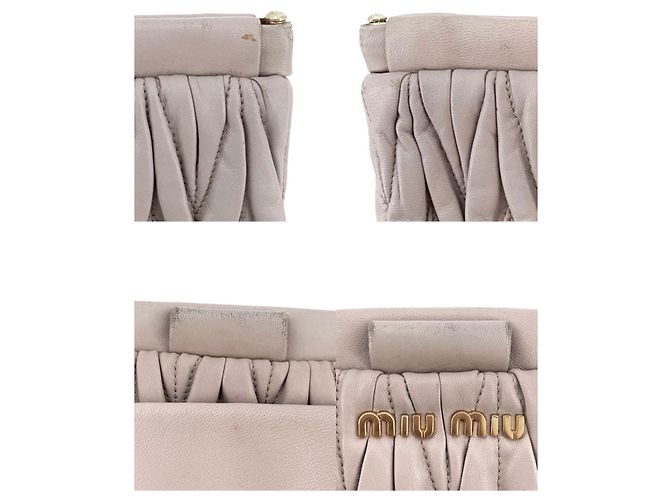 Miu Miu Clutch Matelassé Rosa - vista 7