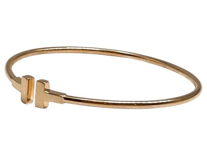 Tiffany & Co Bracciale sottile in filo oro rosa - vista 3
