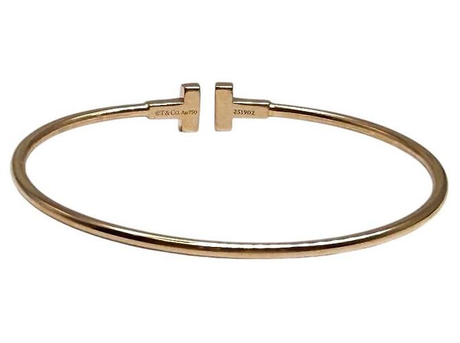 Tiffany & Co Bracciale sottile in filo oro rosa - vista 4
