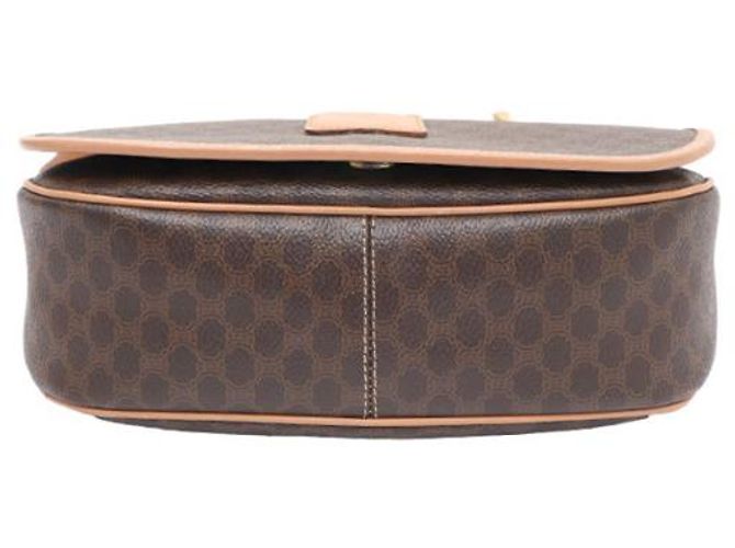 Céline Borsa a tracolla e borsa crossbody in tela Macadam Marrone - vista 17